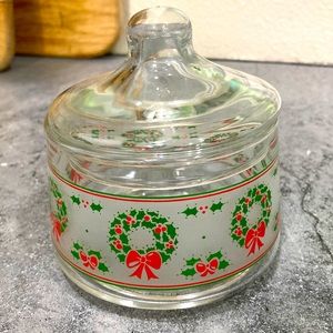 Vintage Christmas candy jar